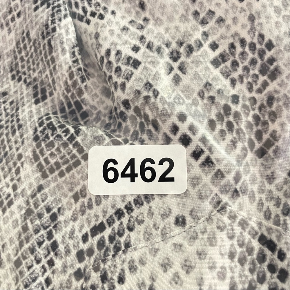 Equipment 100% Silk Snake Python Print Button Dow… - image 8